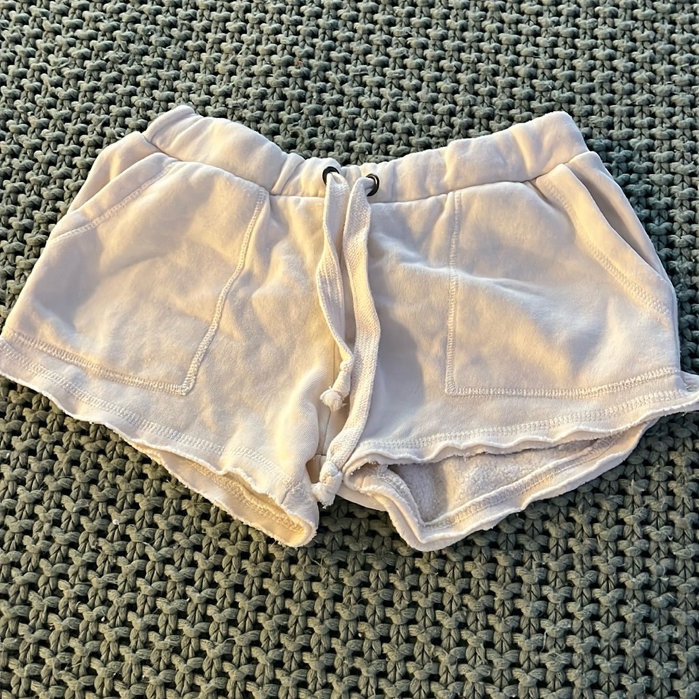 Vintage Havana sweat shorts, cream color, size small.